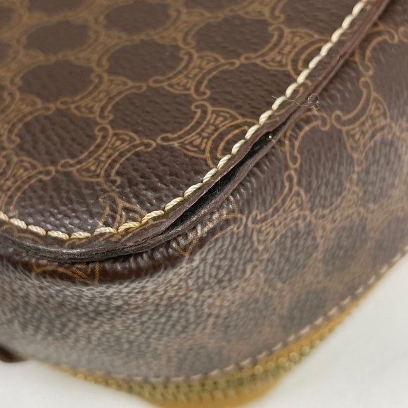 Celine Macadam Pattern Business Bag Coated Canvas Brown - Picture 2 of 7